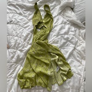 Forever 21 cutout floral midi dress